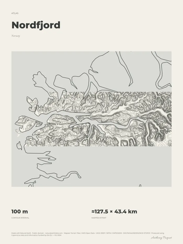 Nordfjord, art print — digital preview