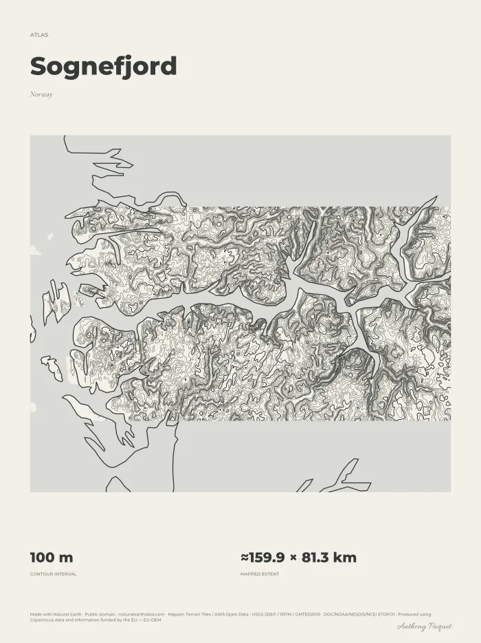 Sognefjord, art print — digital preview